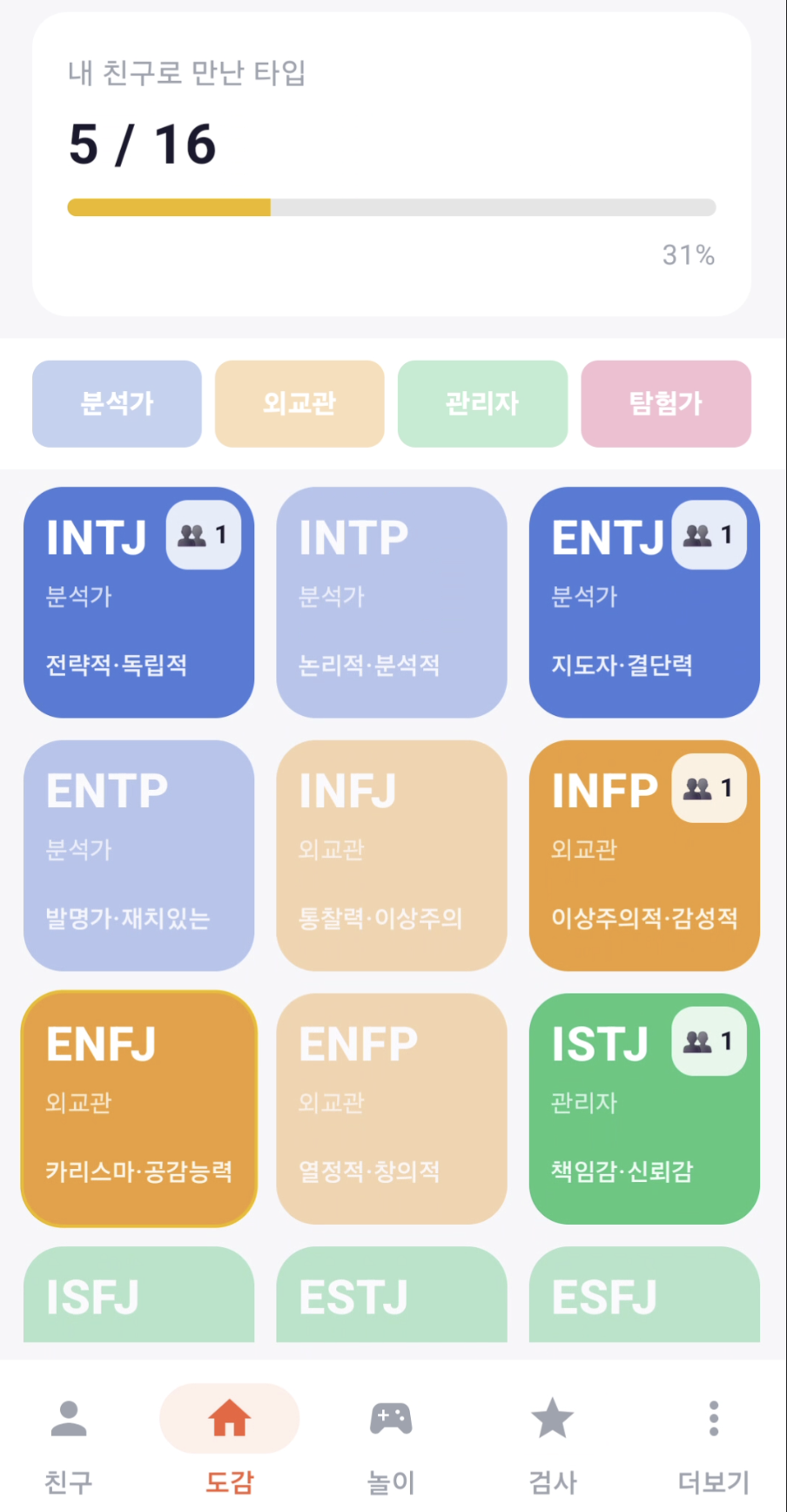 16유형 도감